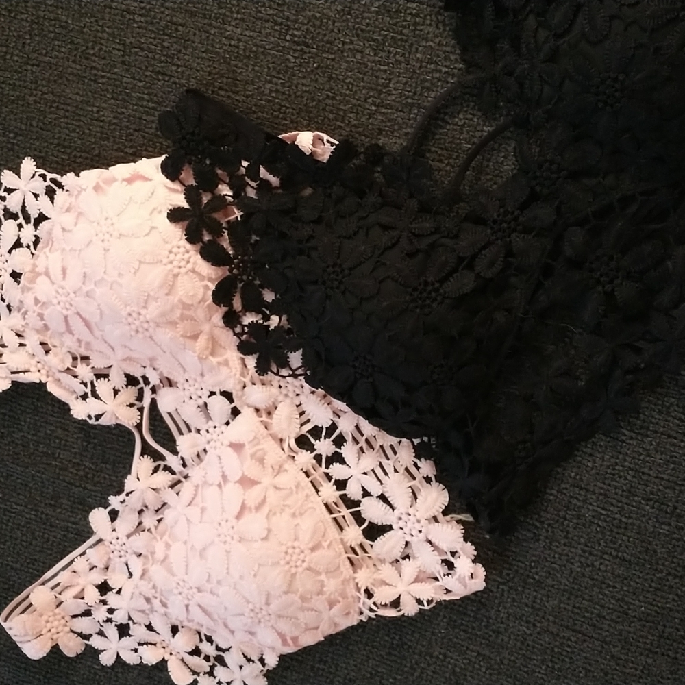 Lightly padded bralettes